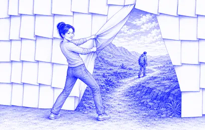 Jane pulls a wall of formal briefs aside to reveal the real landscape beyond it.