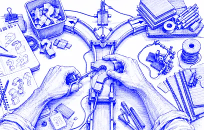 A prototype shaped like a question, feeding a decision gate.